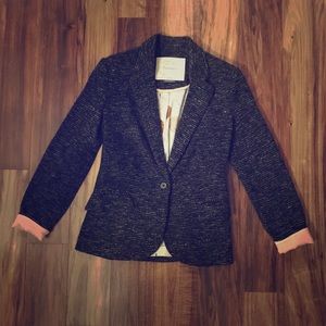 Black single button blazer